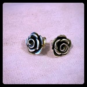 James Avery Rose Blossom Ear Posts